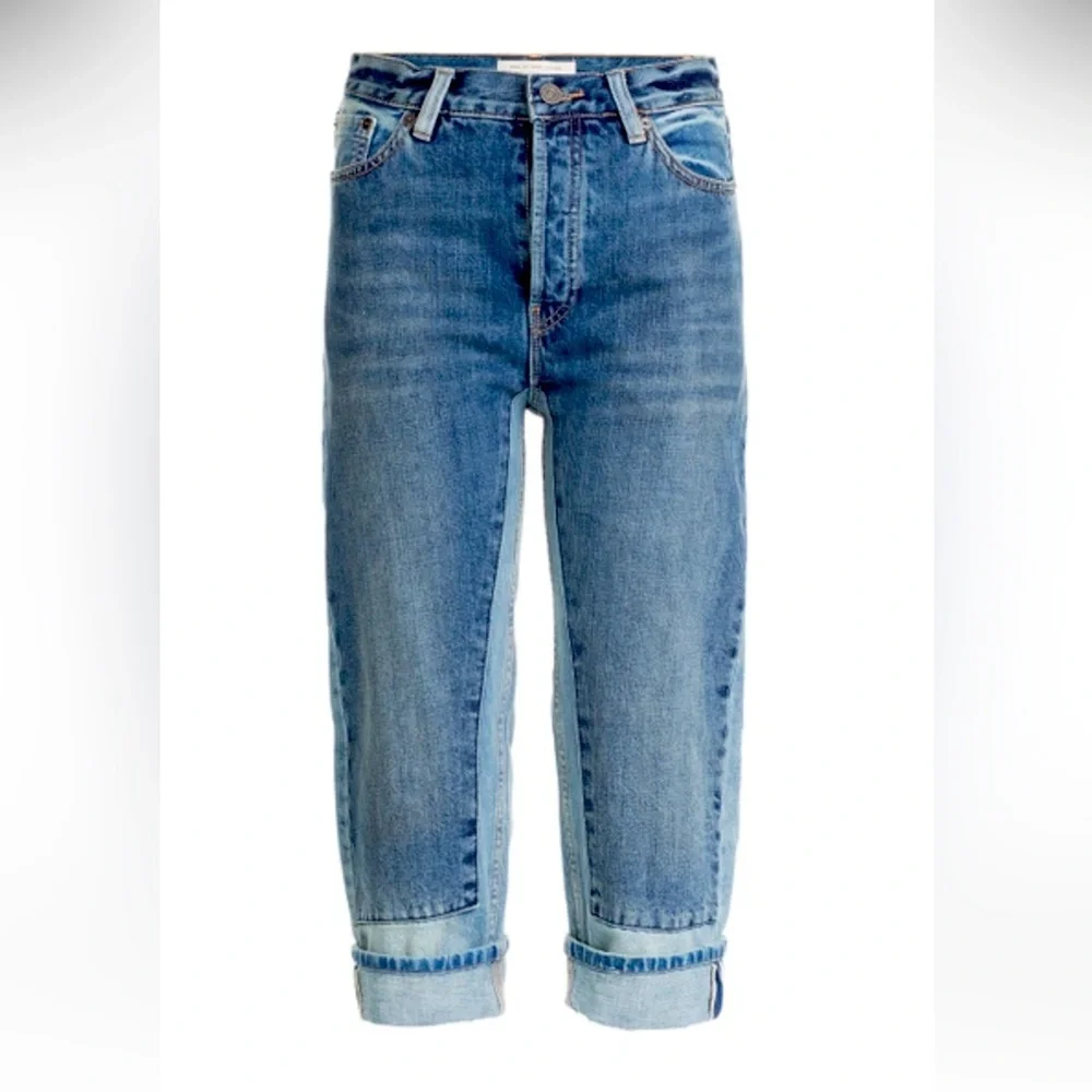 Marc Jacobs RARE big jeans DOUBLE TROUBLE denim sz 27 oversized selvege 32 waist - Picture 1 of 12